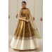 Golden Tissue Anarkali